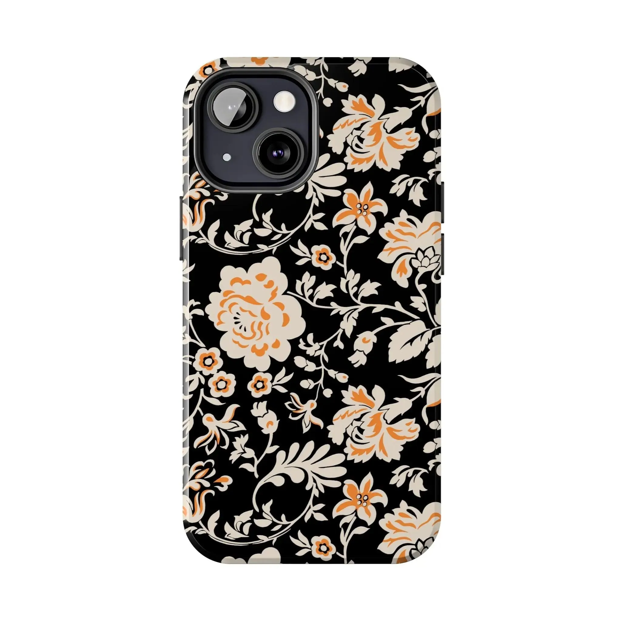 Floral Monochrome | Orange Flower Case