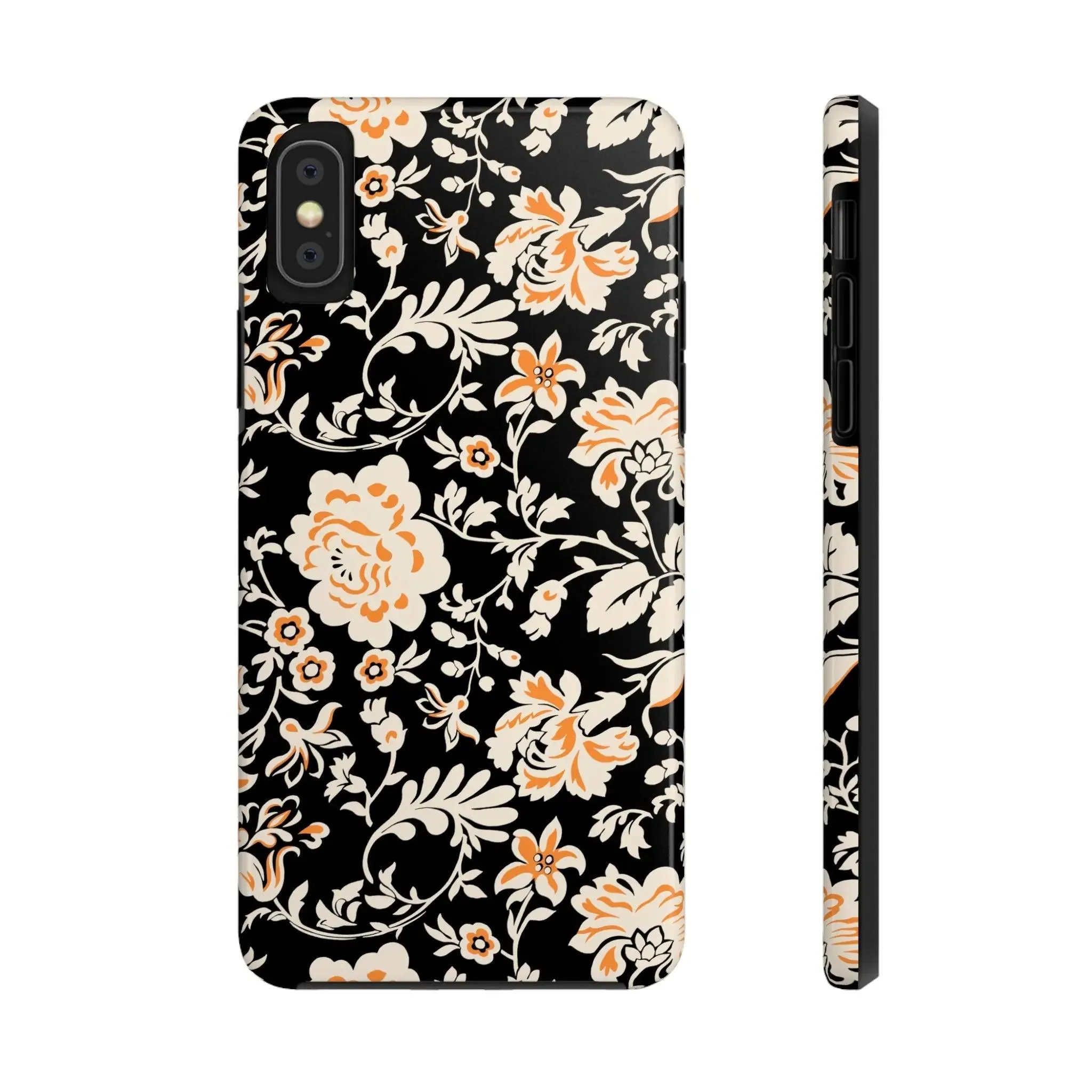 Floral Monochrome | Orange Flower Case