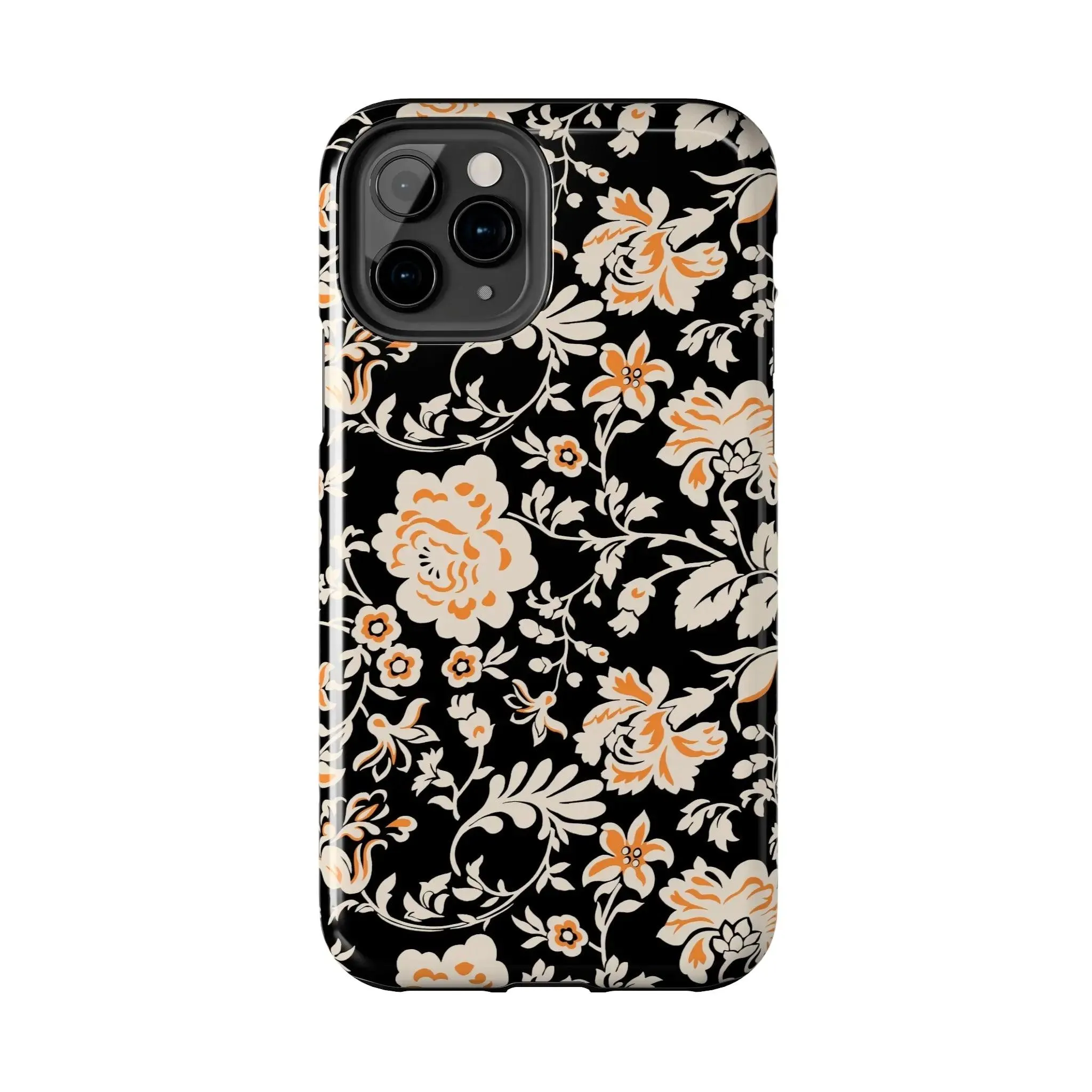 Floral Monochrome | Orange Flower Case