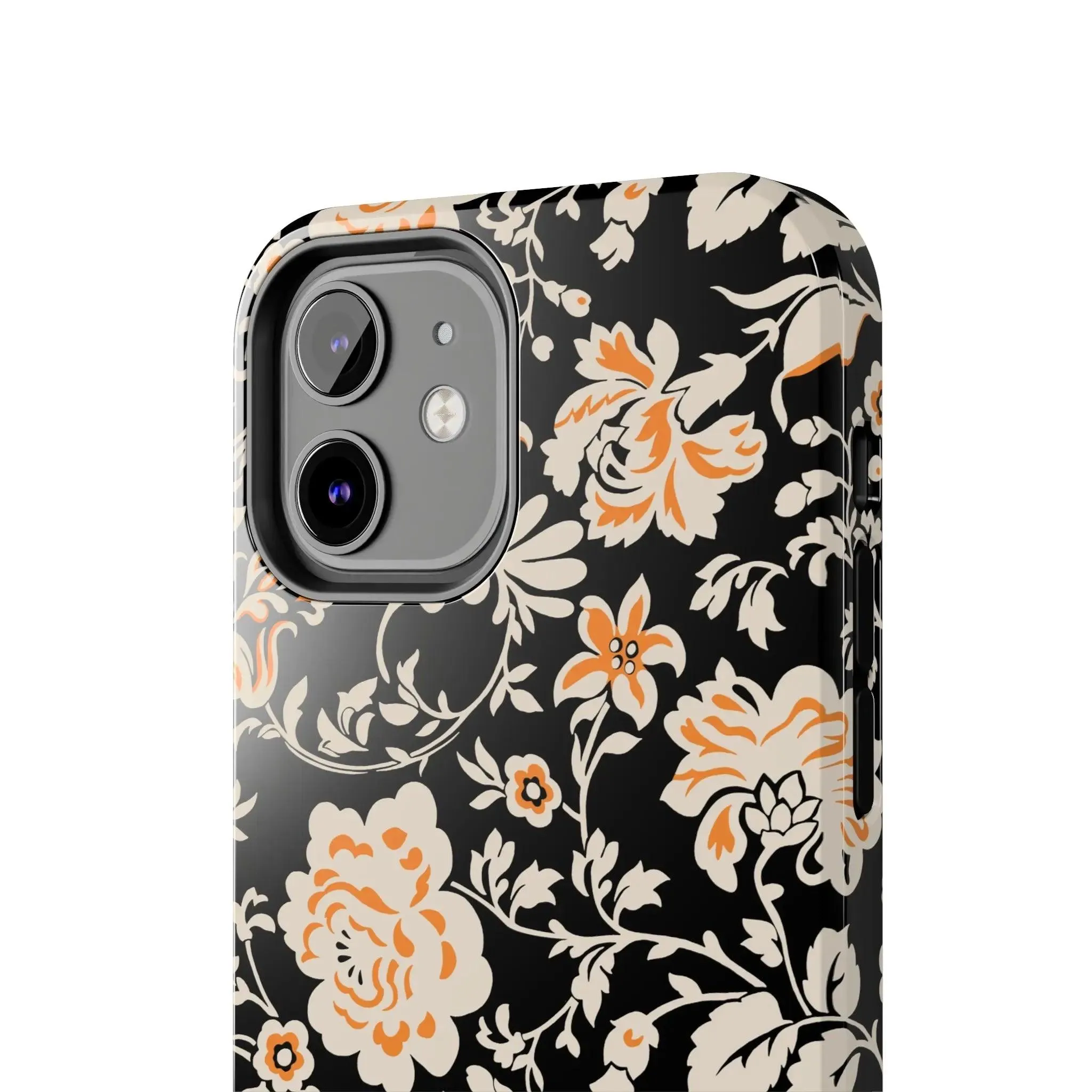 Floral Monochrome | Orange Flower Case