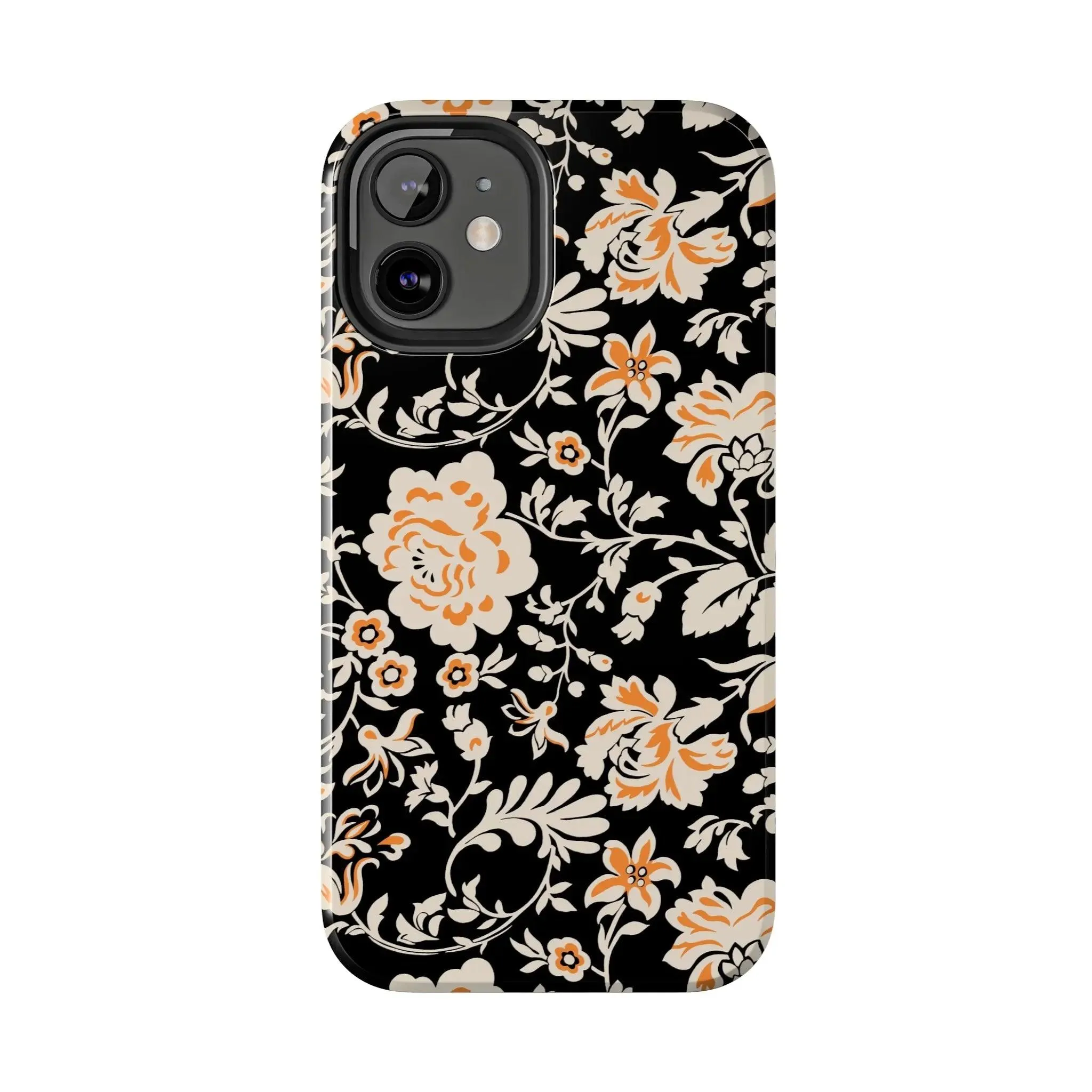 Floral Monochrome | Orange Flower Case