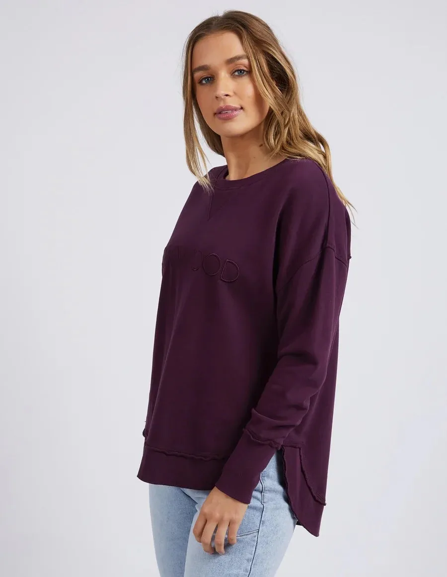 Foxwood Simplified Crew - Plum