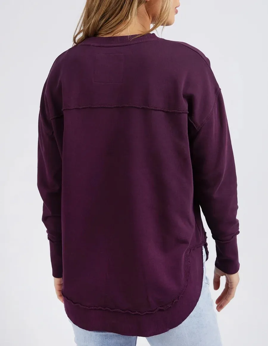 Foxwood Simplified Crew - Plum