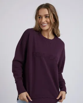 Foxwood Simplified Crew - Plum