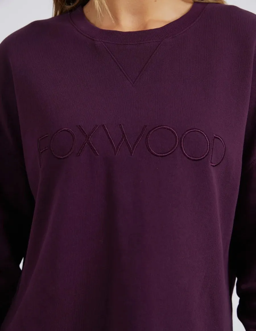 Foxwood Simplified Crew - Plum