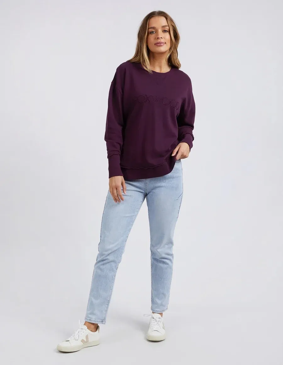 Foxwood Simplified Crew - Plum