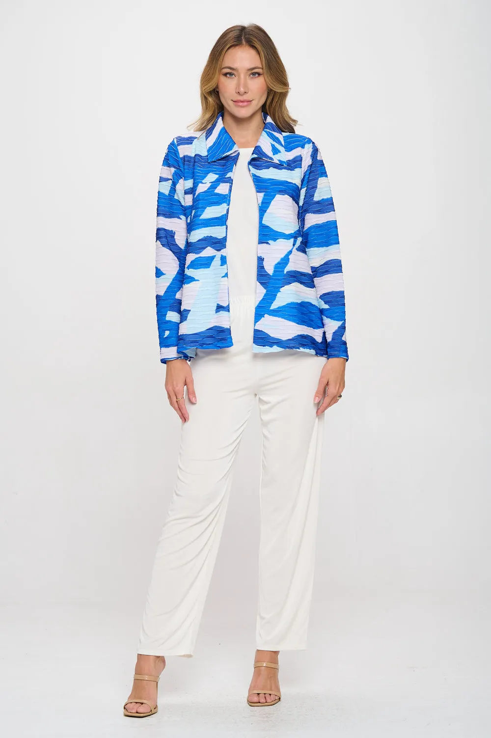 Glitter Wave Digital Print Jacket- 4096GW-LRD1-G024