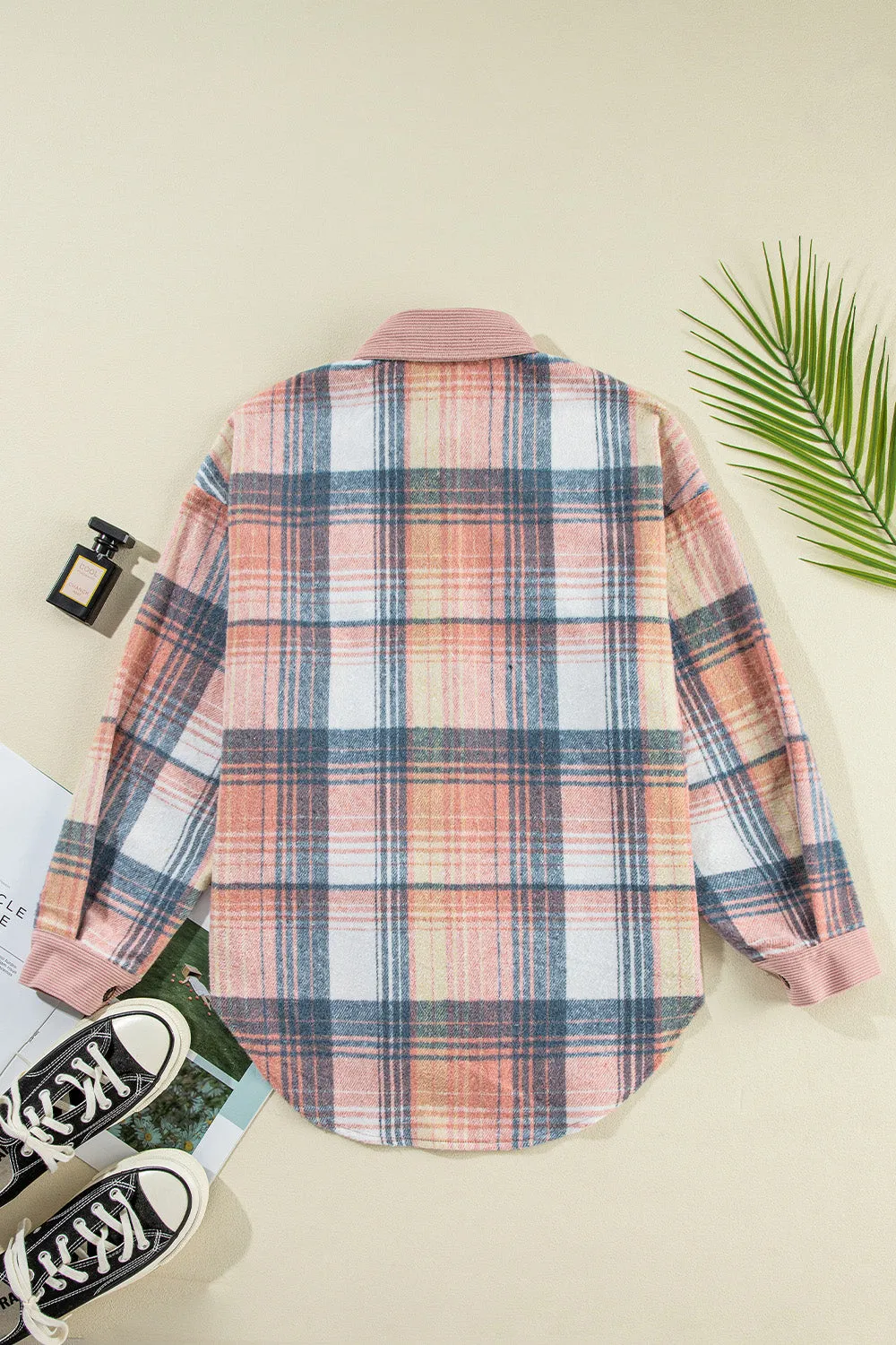 Jackie’s Favorite Plaid Button Up Long Sleeve Shacket