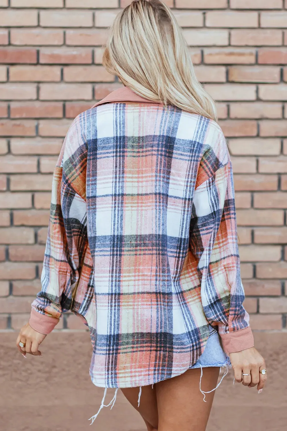 Jackie’s Favorite Plaid Button Up Long Sleeve Shacket