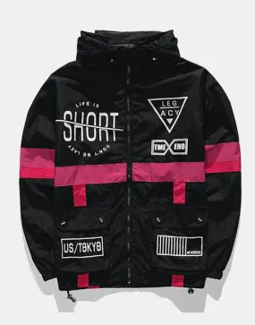 Life Is Short Windbreaker Jacket