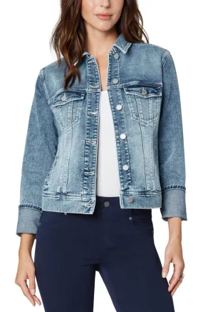 Liverpool Denim Jacket with Cuffed Sleeve