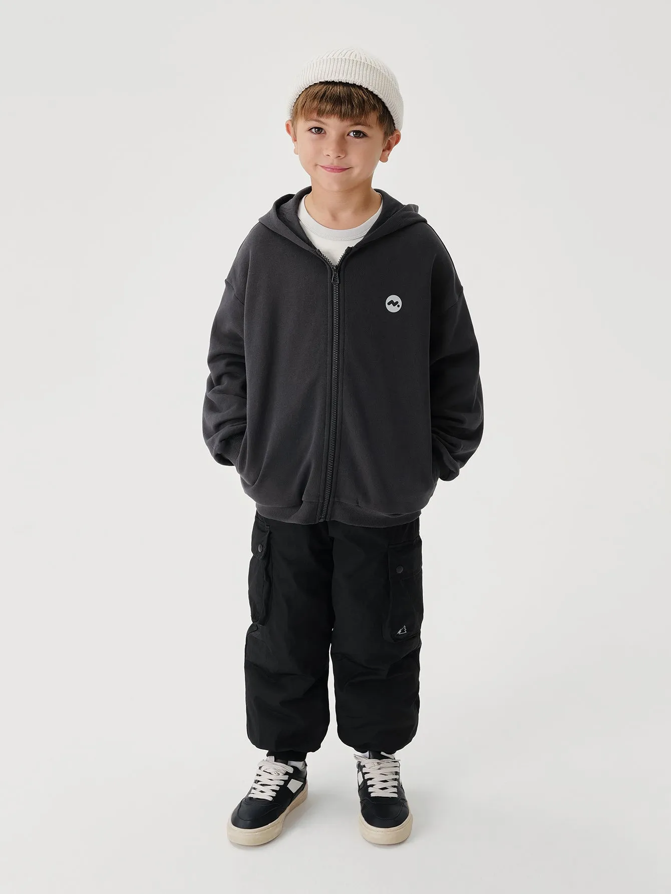 MARC & JANIE Boys Loose Sports Hooded Jacket 241032