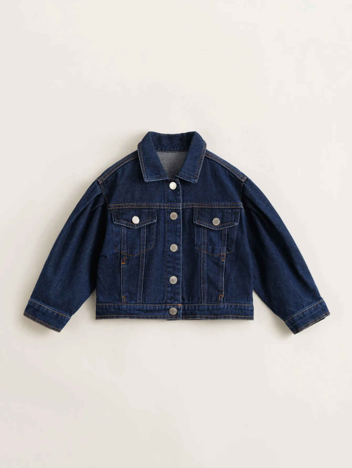 MARC & JANIE Girls Dropped Sleeve Denim Jacket 230170