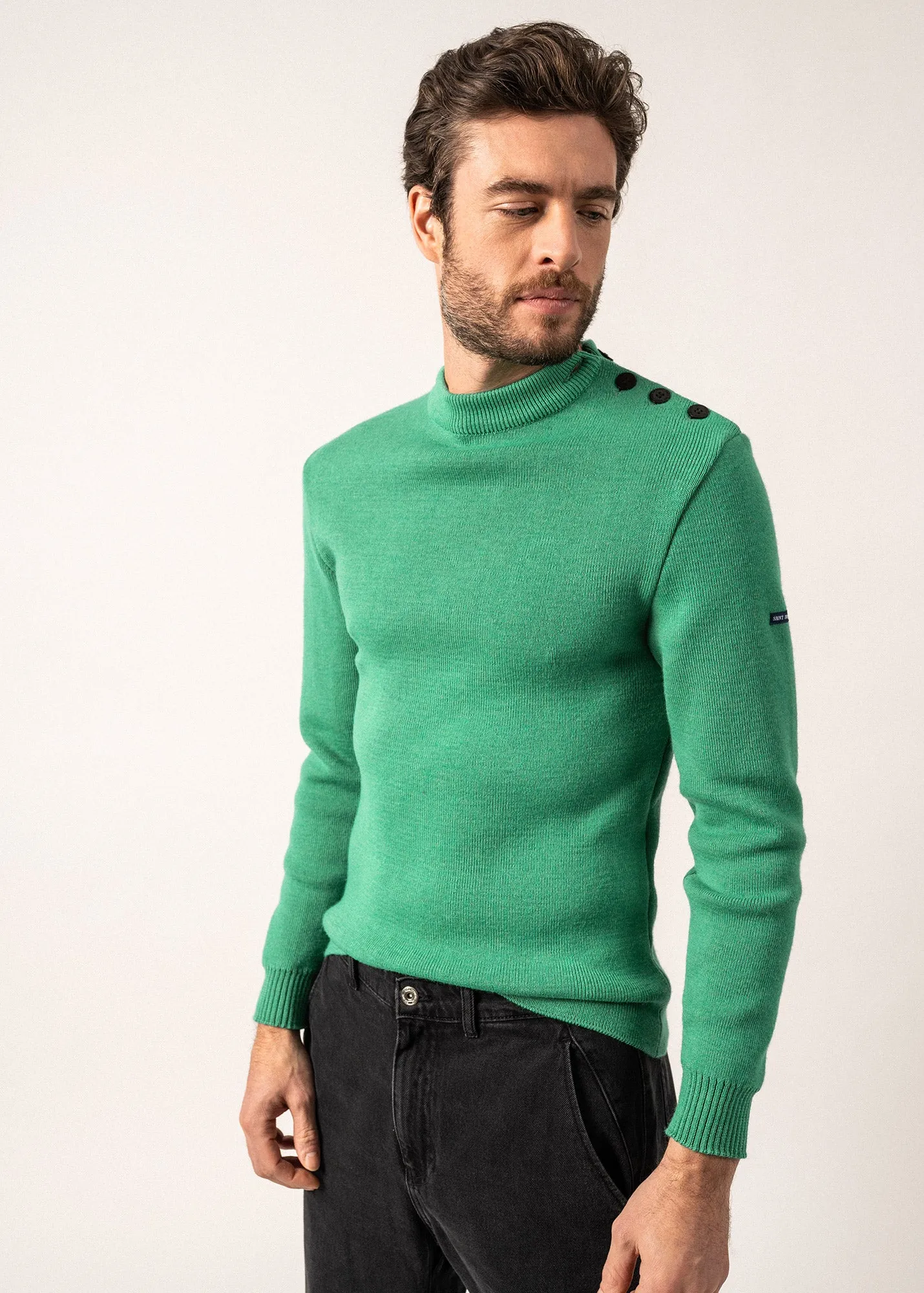 Matelot authentic sailor jumper - slim fit, in pure new wool (TREFLE)