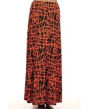 Maxi Skirt Zig Zag Orange