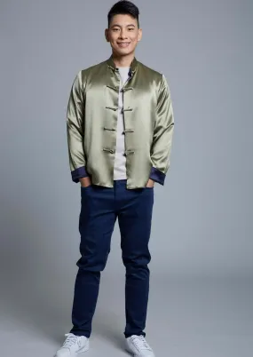 Men's Reversible Tang Jacket (Navy/ Dark Olive)