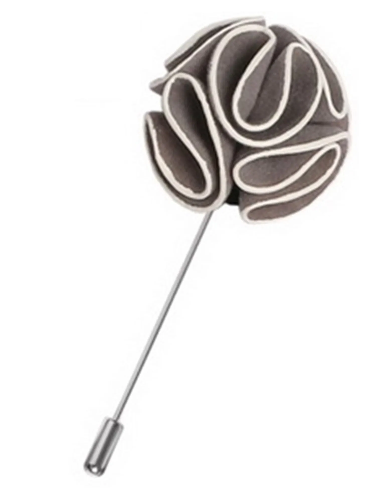 Men's Rose Flower Lapel Pin Boutonniere For Suit