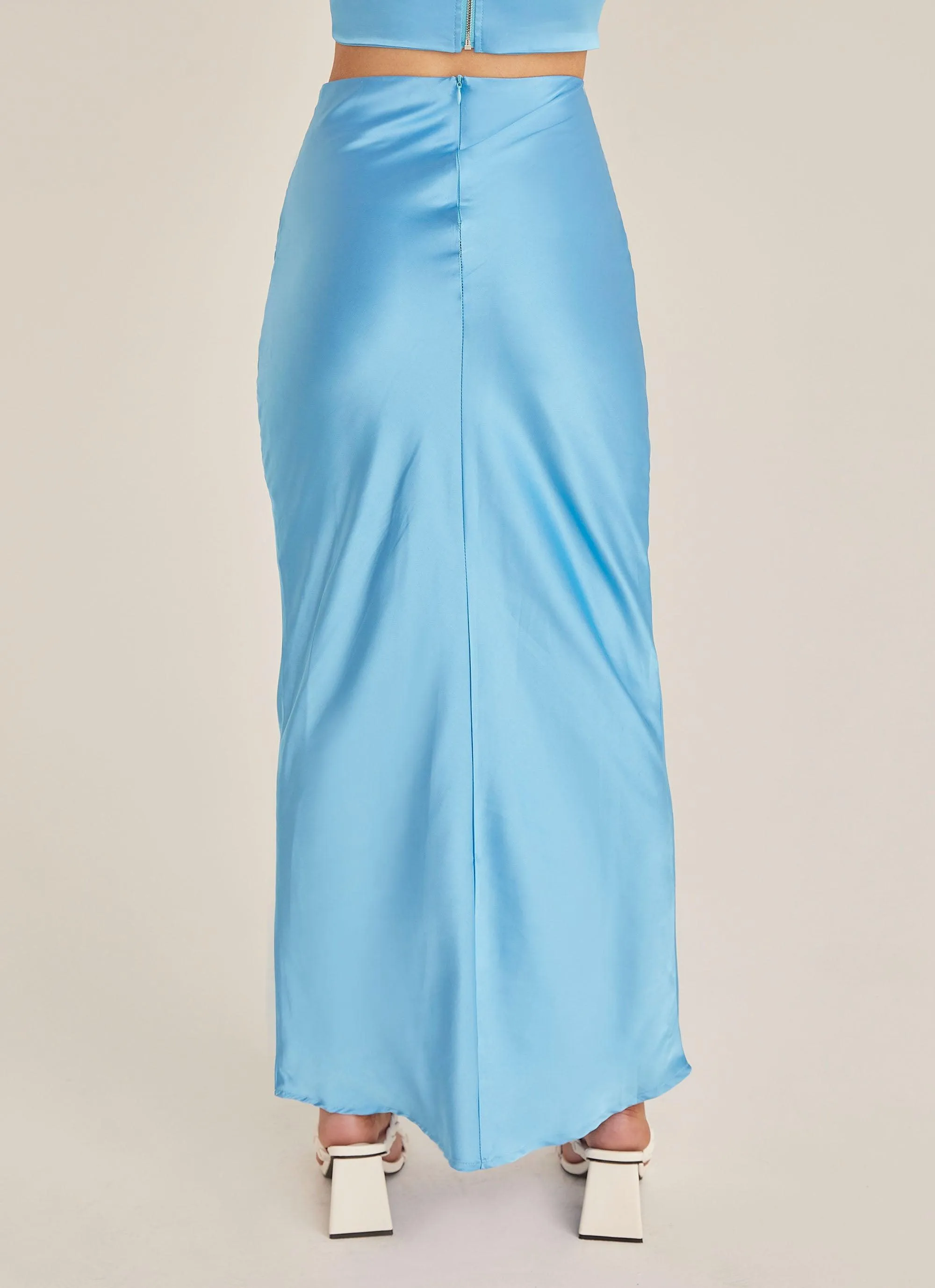 Mondello Maxi Skirt - Azure