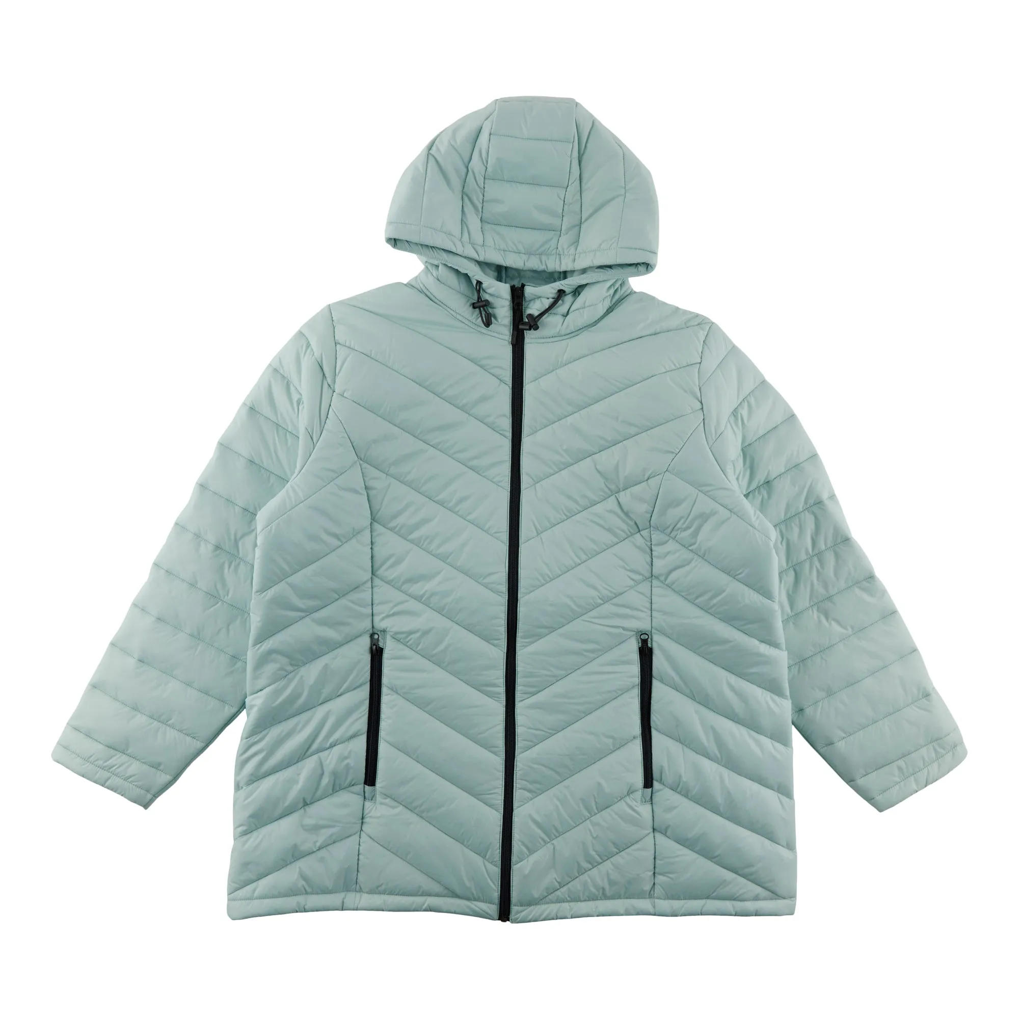 mySTYLE Women's Plus Puffer Jacket