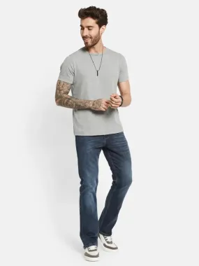 Octave Men Mid-Rise Bootcut Light Fade Stretchable Jeans