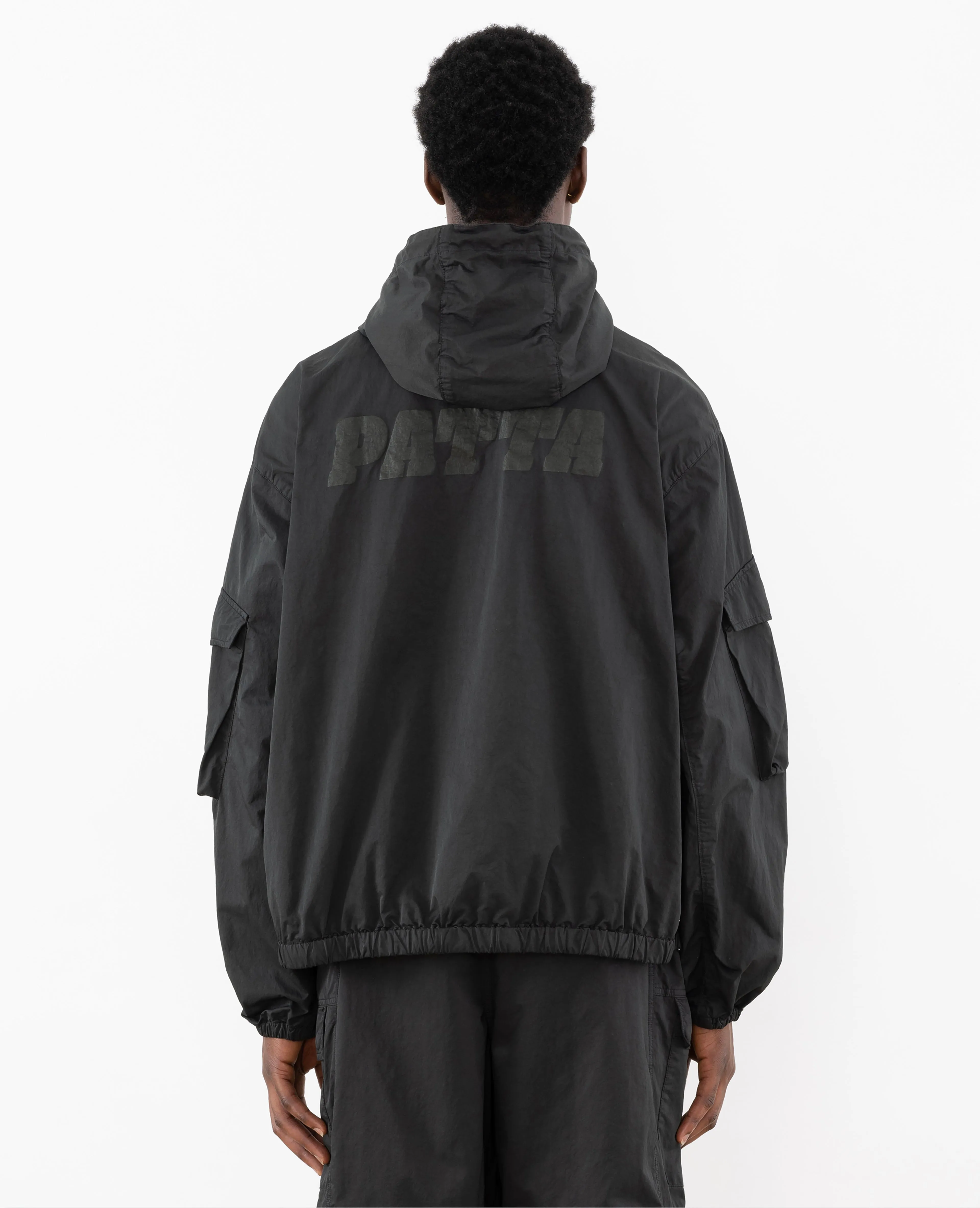 Patta GMT Pigment Dye Nylon Jacket (Pirate Black)