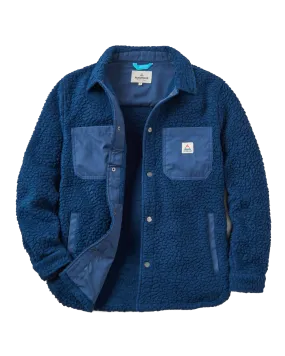 Rappel Recycled Fleece Jacket in Dark Denim