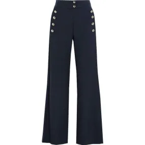 Stretch Wool Flared Pants