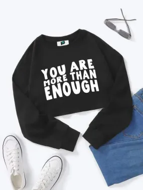 SXV YOU ARE MORE THAN ENOUGH CROP TOP