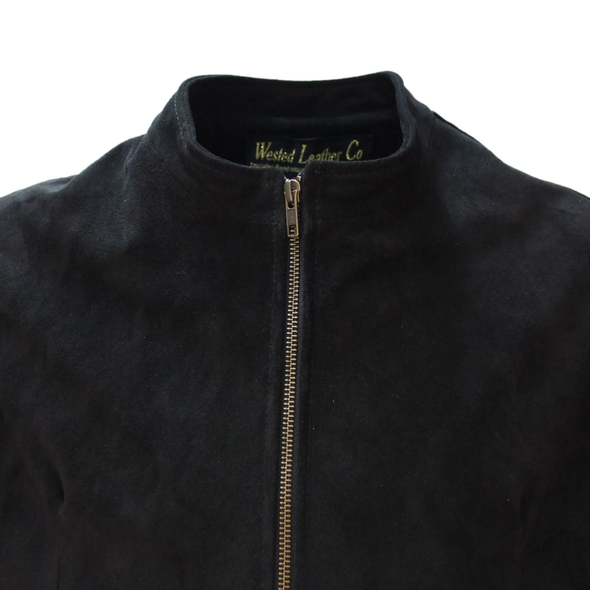 The James Bond Black  London Jacket - Spectre style, Made with Soft Black  Suede