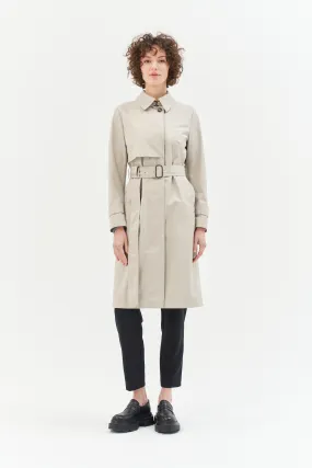 TIMELESS TRENCH COAT IN LIGHT STONE