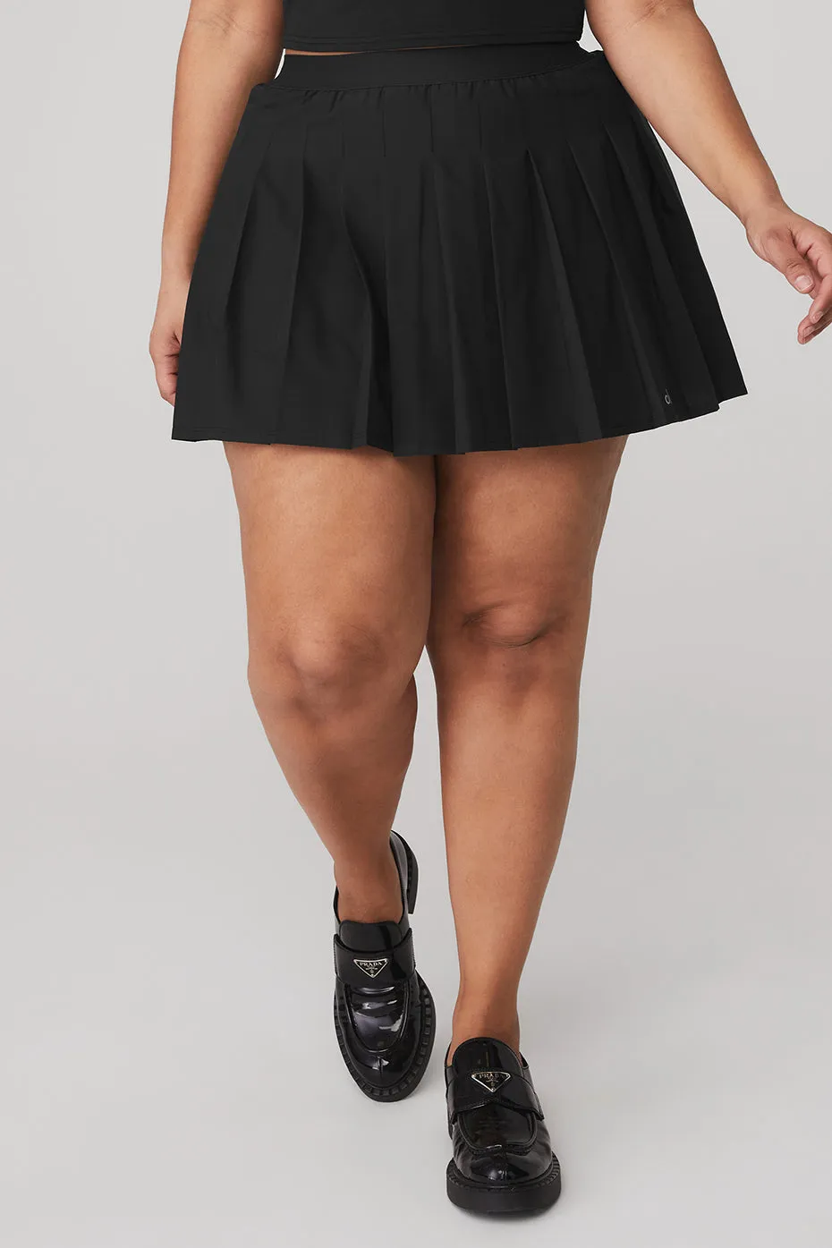 Varsity Tennis Skirt - Black