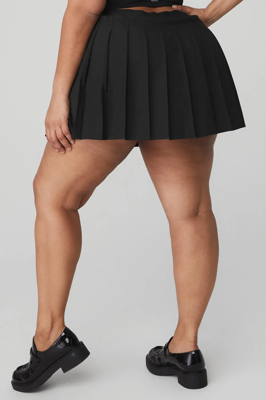 Varsity Tennis Skirt - Black