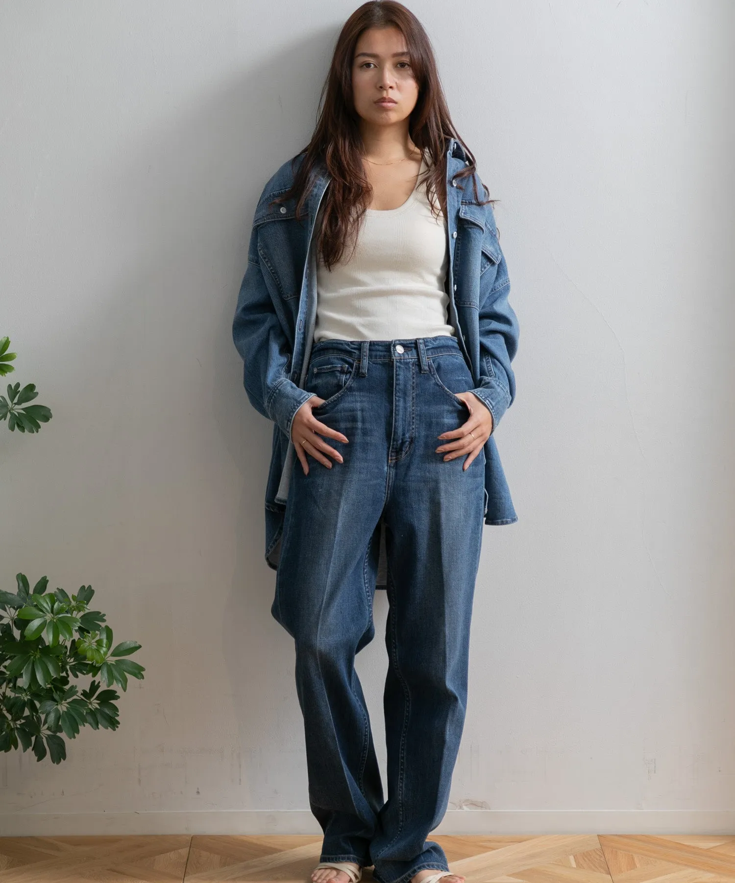 【WOMEN】Healthy denim Nuts Dark Used