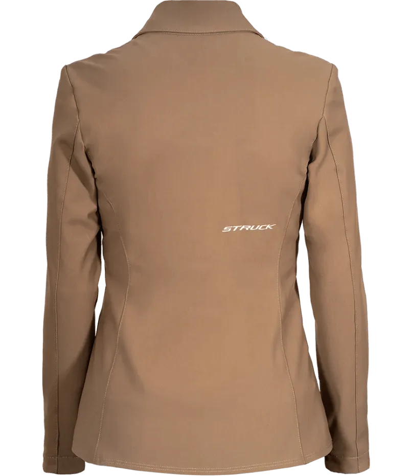 WOMEN'S BOLD SHACKET: SAND (C)