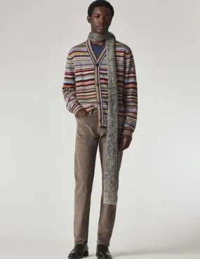 Wool-Mohair Cardigan | 'Signature Stripe'